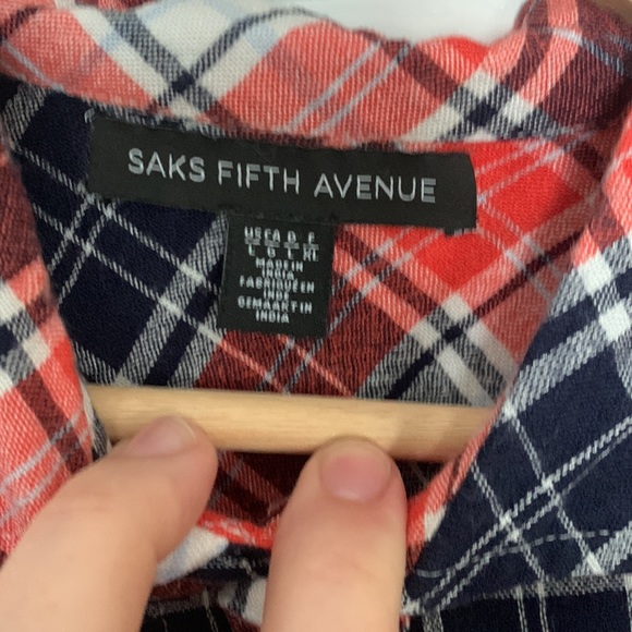 Orange Plaid Button Down - Picture 6 of 7